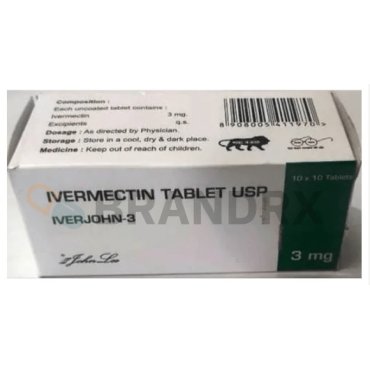 Iverjohn 3 mg Johnlee Pharmaceuticals